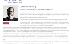 CyberSecurity Expert Joseph Steinberg To Lecture At Columbia University
