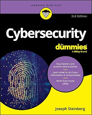 Cybersecurity for Dummies Book 3rd Edition